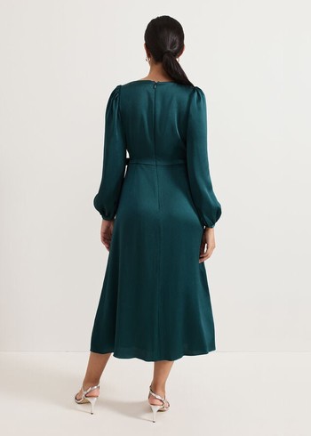 Phase Eight Petite Gracie Dress Dark Green Australia | LP5763208